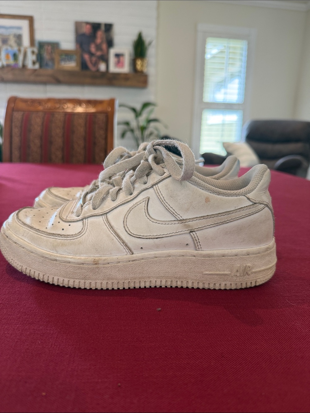 Nike White Low-Top Swoosh Sneakers